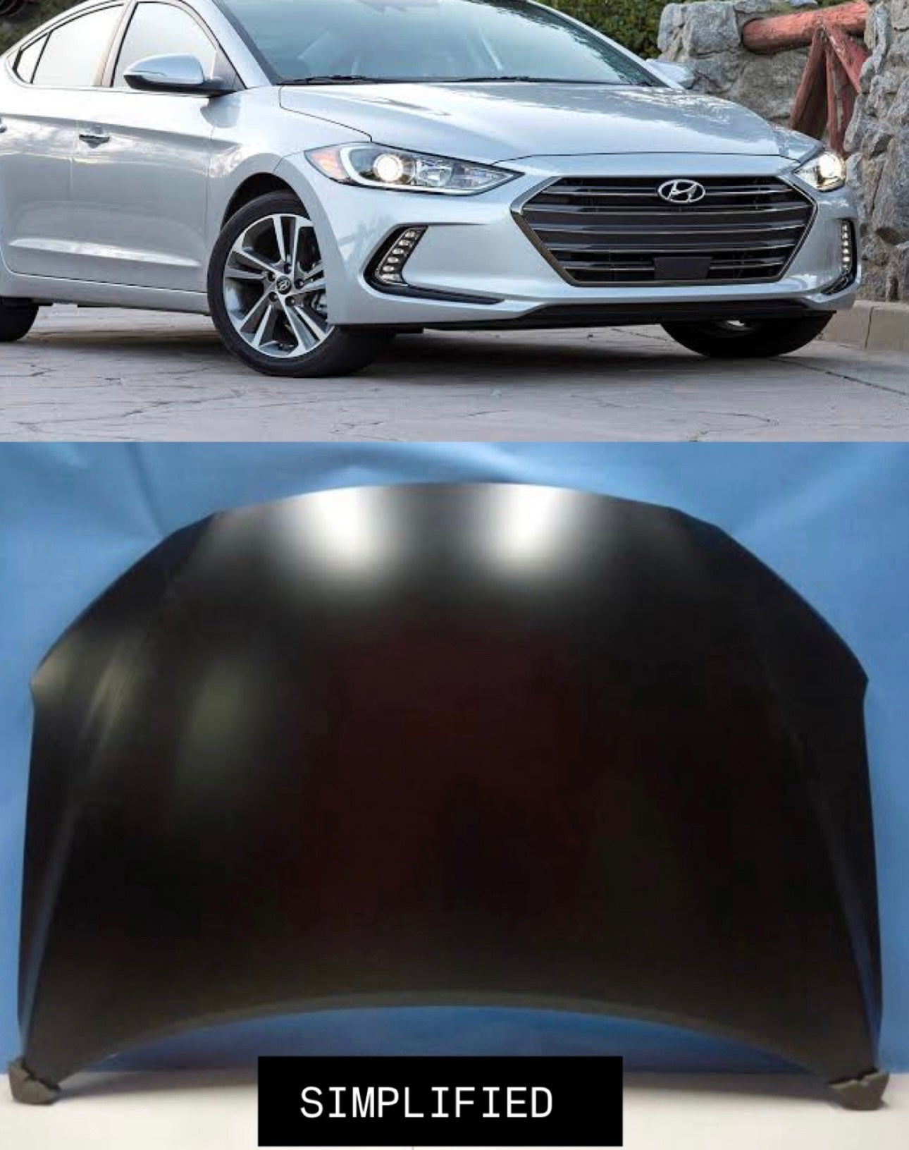Hyundai Elantra 2017 2018 Bonnet Hood | OEM Quality | Brand New