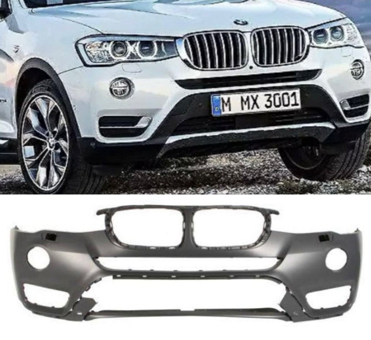 BMW X3 F25 2014-17 Front Bumper Upper | OEM Grade | Brand New