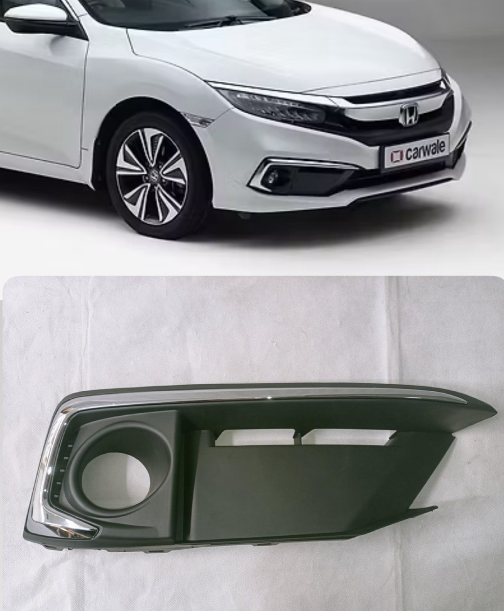 Honda Civic 2019-21 Fog Lamp Cover Fog Light Cover