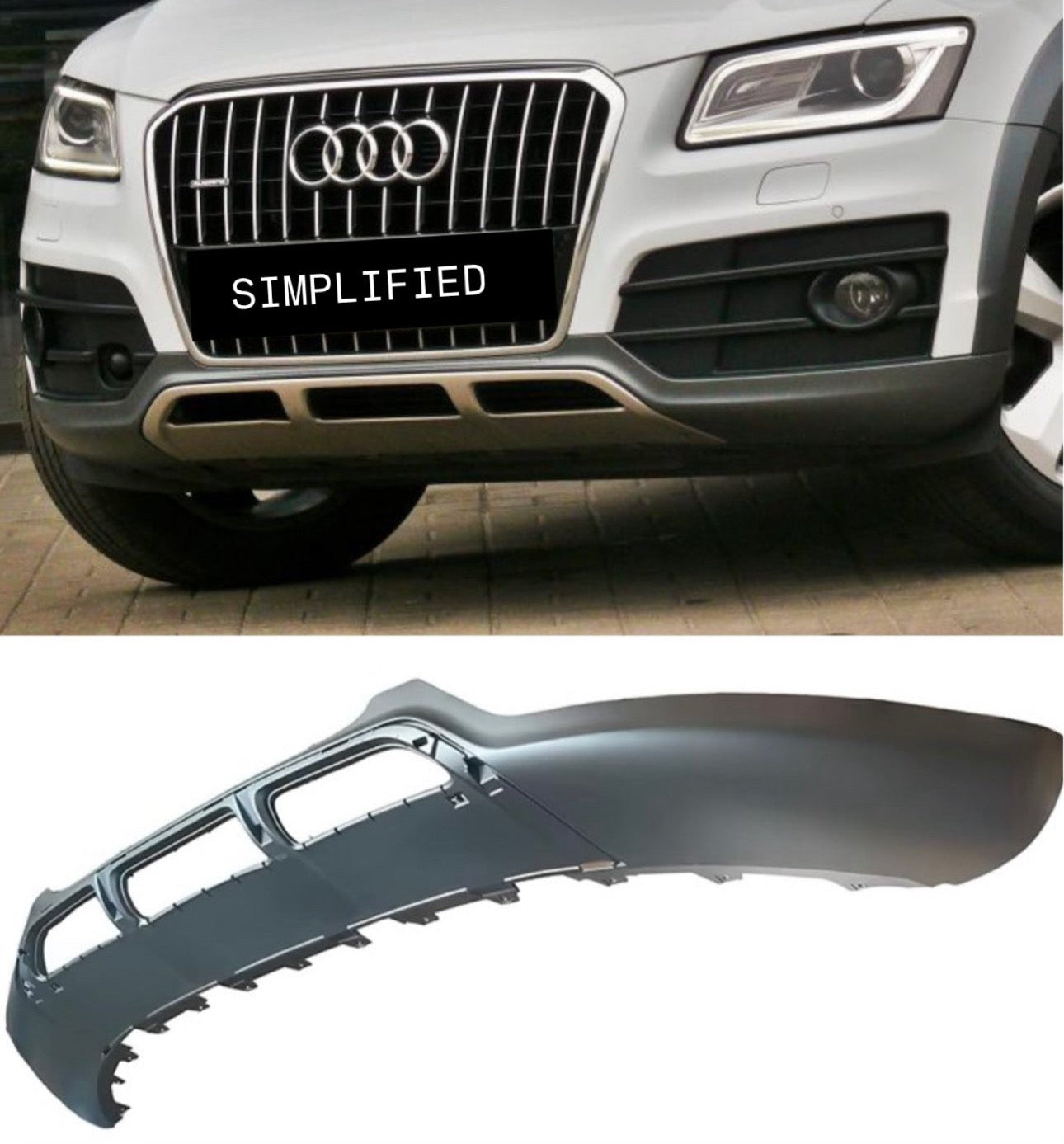 Audi Q5 2009-15 Offroad Front Lower Bumper Spoiler | OEM Grade | Brand New (Copy 2)