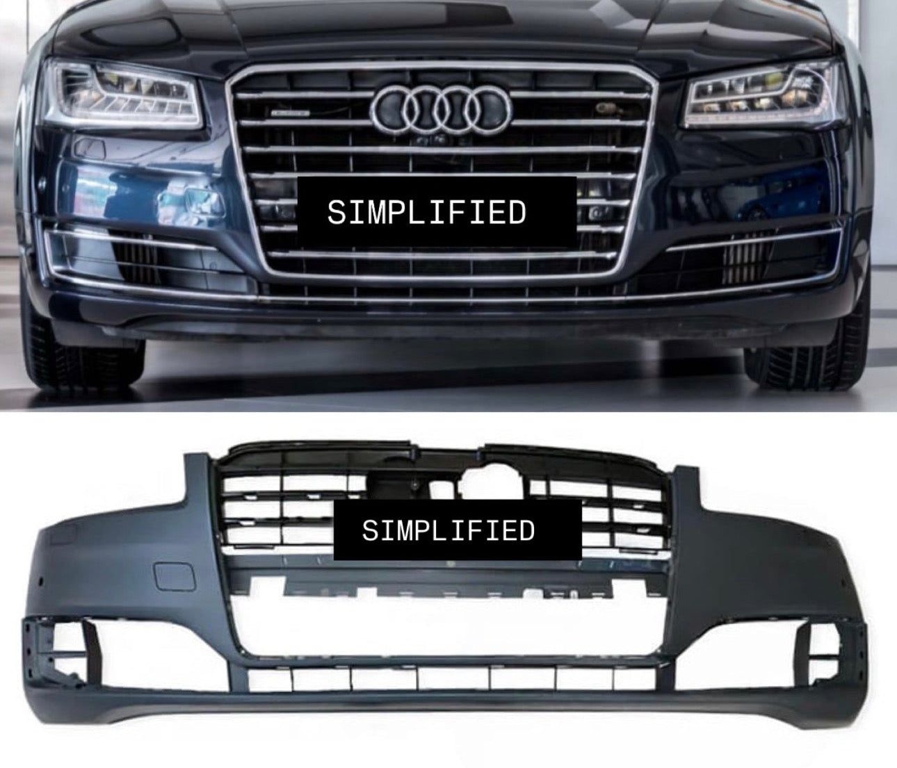 Audi A8 2014-17 Front Bumper | OEM Grade | Brand New