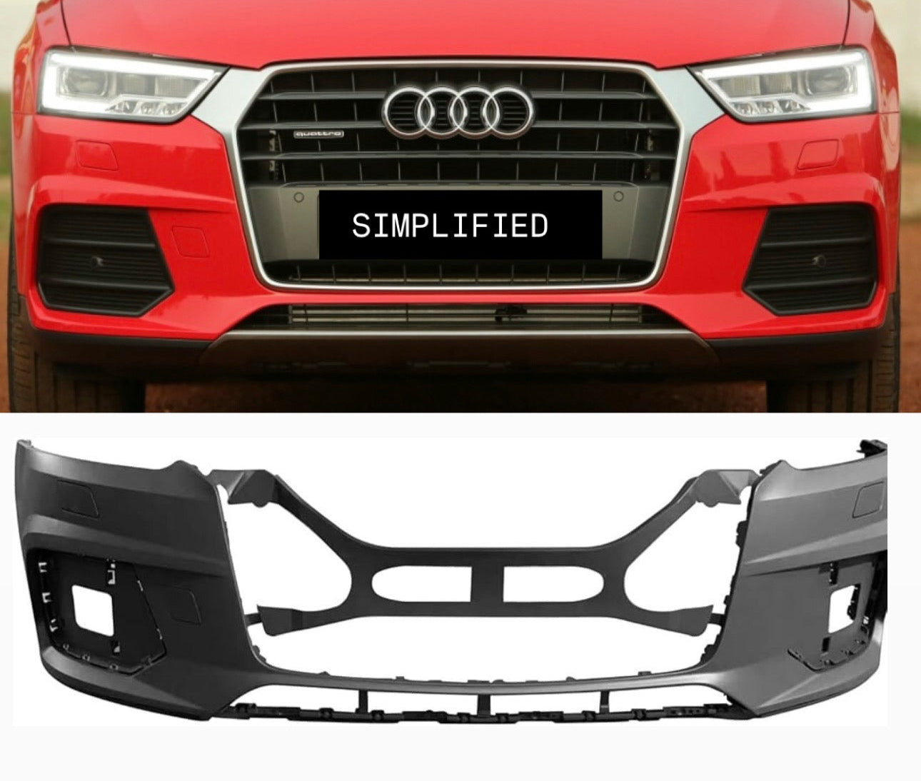 Audi Q3 2015-18 Front Bumper | OEM Grade | Brand New