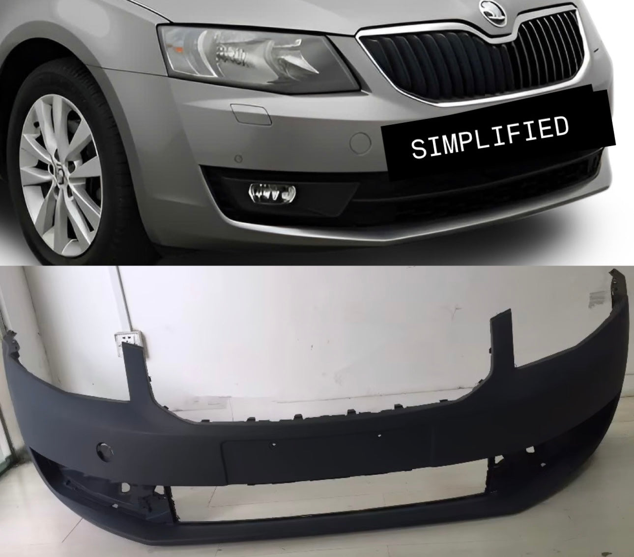 Skoda Octavia 2013-16 Front Bumper | OEM Grade | Brand New