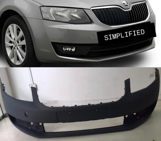Skoda Octavia 2013-16 Front Bumper | OEM Grade | Brand New