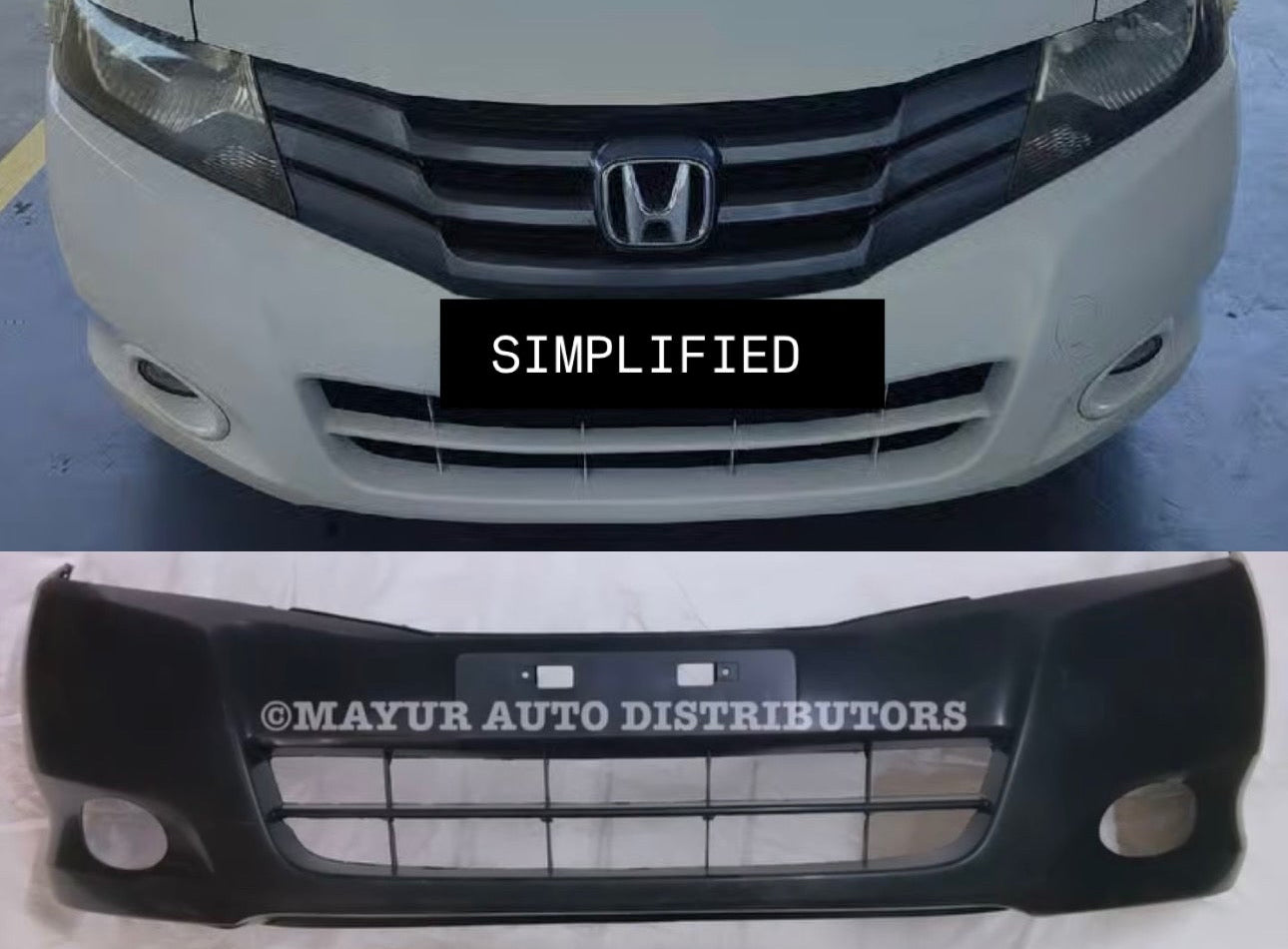 Honda City Type 5 2009-11 Front Bumper With Fog Lamp Hole | OEM Grade | Brand New