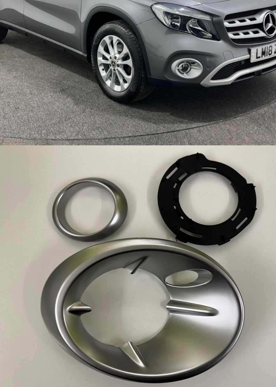 Mercedes Benz Gla Sport 2017-19 Fog Lamp Cover Grill | OEM Grade | Brand New