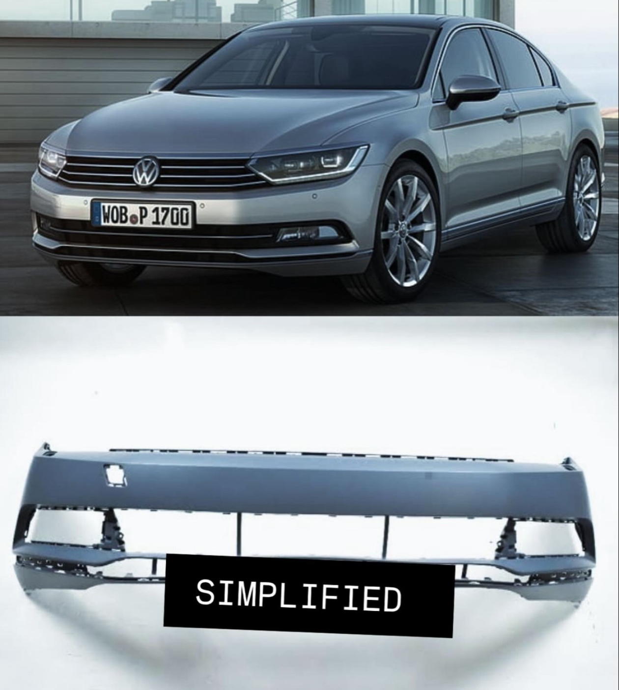 Volkswagen Passat 2015-19 Front Bumper | OEM Grade | Brand New