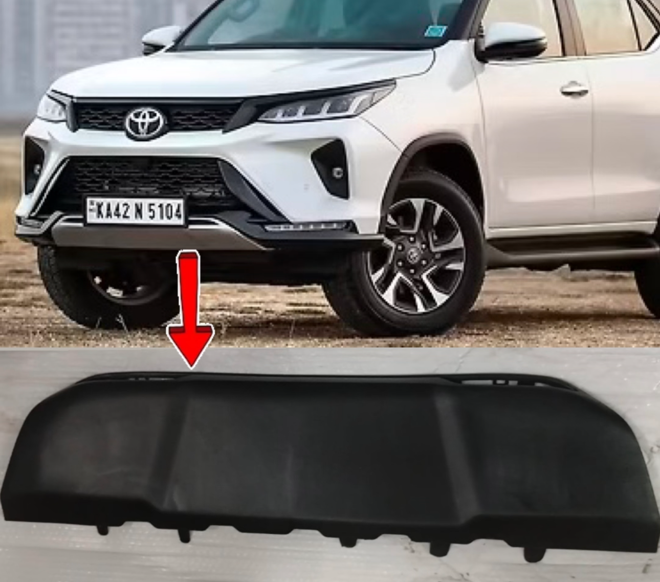 Fortuner Legender Front Lower Skid Plate Guard | OEM Grade | Brand New