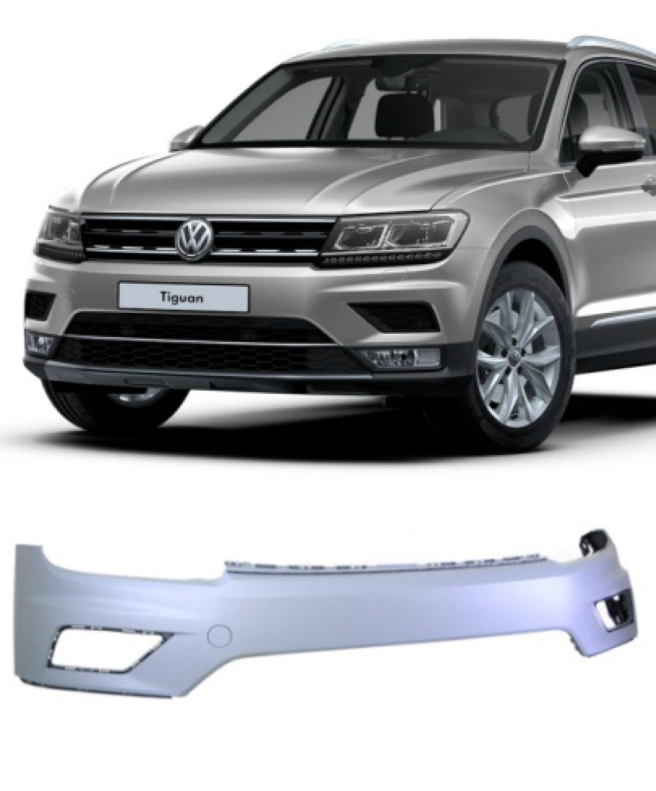Volkswagen Tiguan Front Bumper (2016-20) | OEM Grade | Brand New