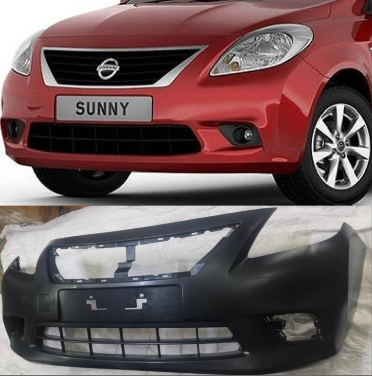 Nissan Sunny Type 1 2011-13 Front Bumper | OEM Grade | Brand New