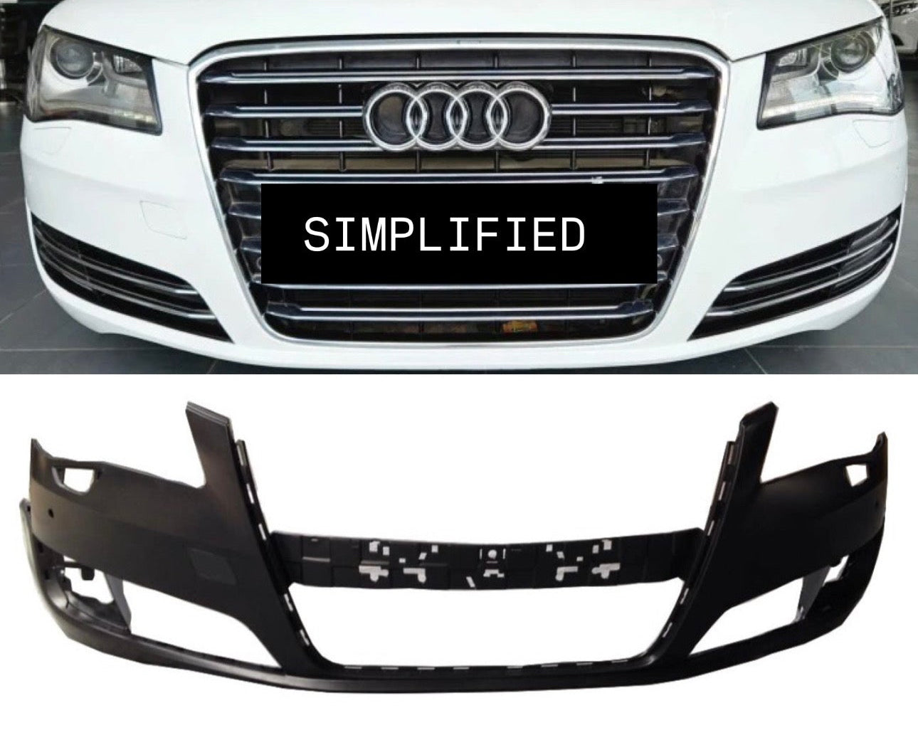 Audi A8 2010-14 Front Bumper | OEM Grade | Brand New