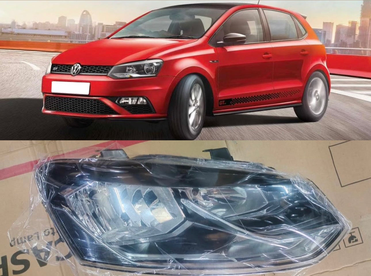 Volkswagen Polo Upgrade GT Headlight Headlamp Set of 2 PCS L+R (Fits Type 1/2/3)| OEM Grade | Brand New