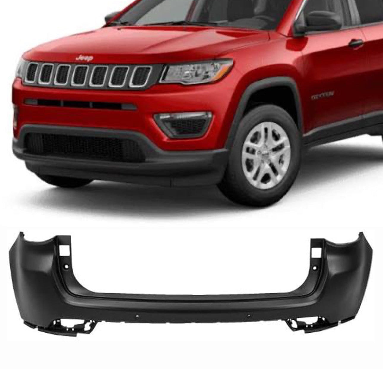 Jeep Compass 2017-21 Rear Bumper Upper | OEM Grade | Brand New