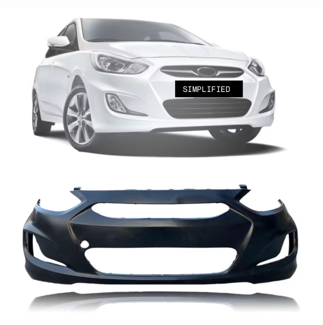 Hyundai Verna Fluidic 2011-15 Front Bumper | OEM Grade | Brand New