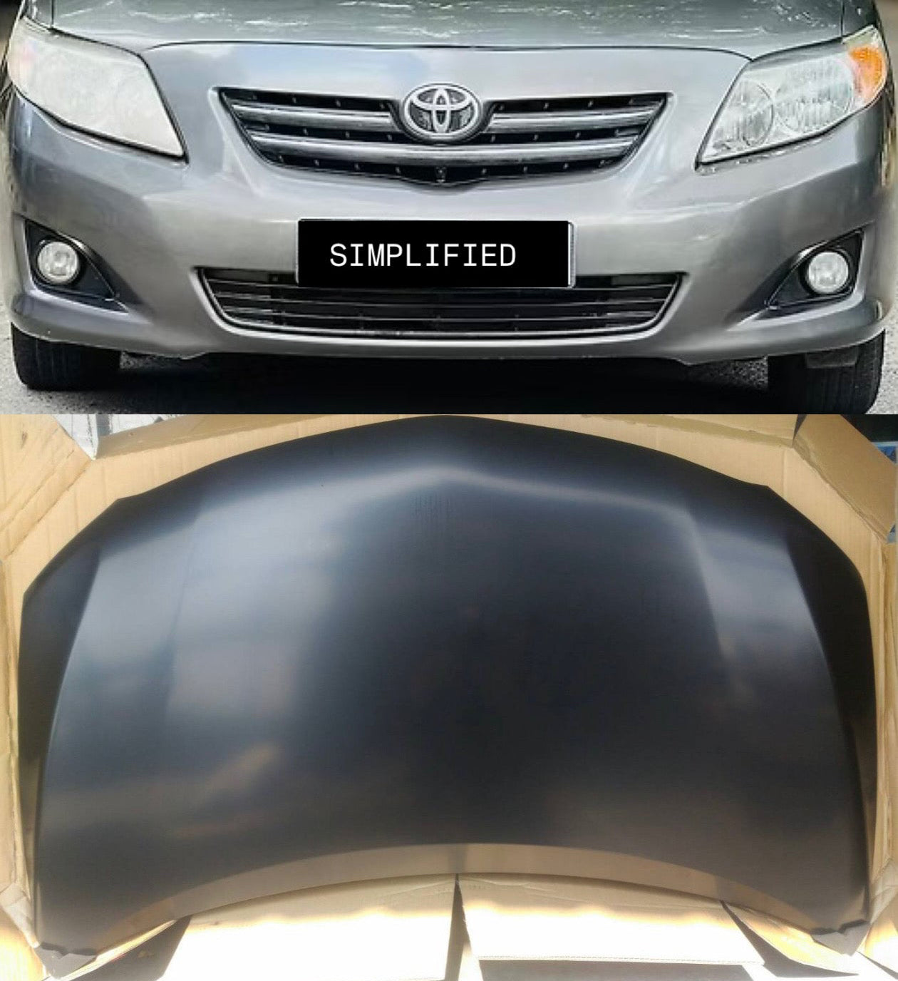 Corolla Altis Type 1 2008-09 Bonnet Hood | OEM Grade | Brand New
