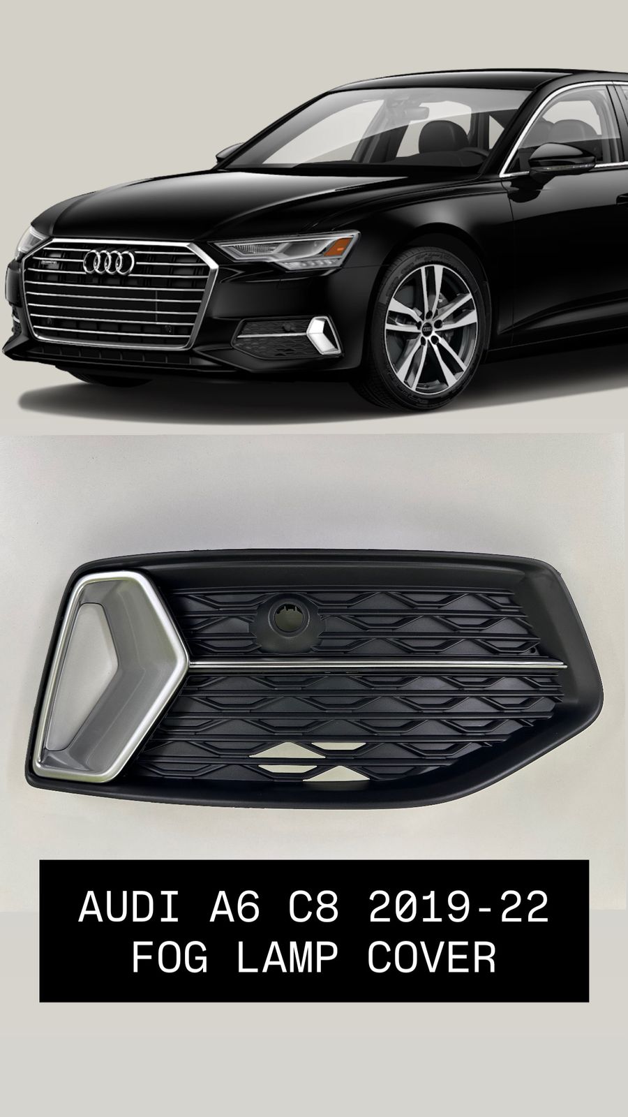 Audi A6 C8 Fog Lamp Cover (2019-2022 | OEM Grade | Brand New